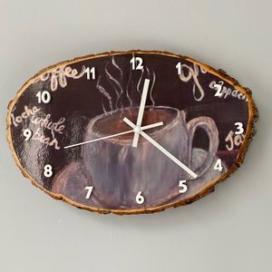 Handcrafted Coffee Clock